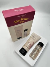 THE FACE SHOP Rice Water Bright Trial Kit -Foaming Cleanser &Light Cleansing Oil