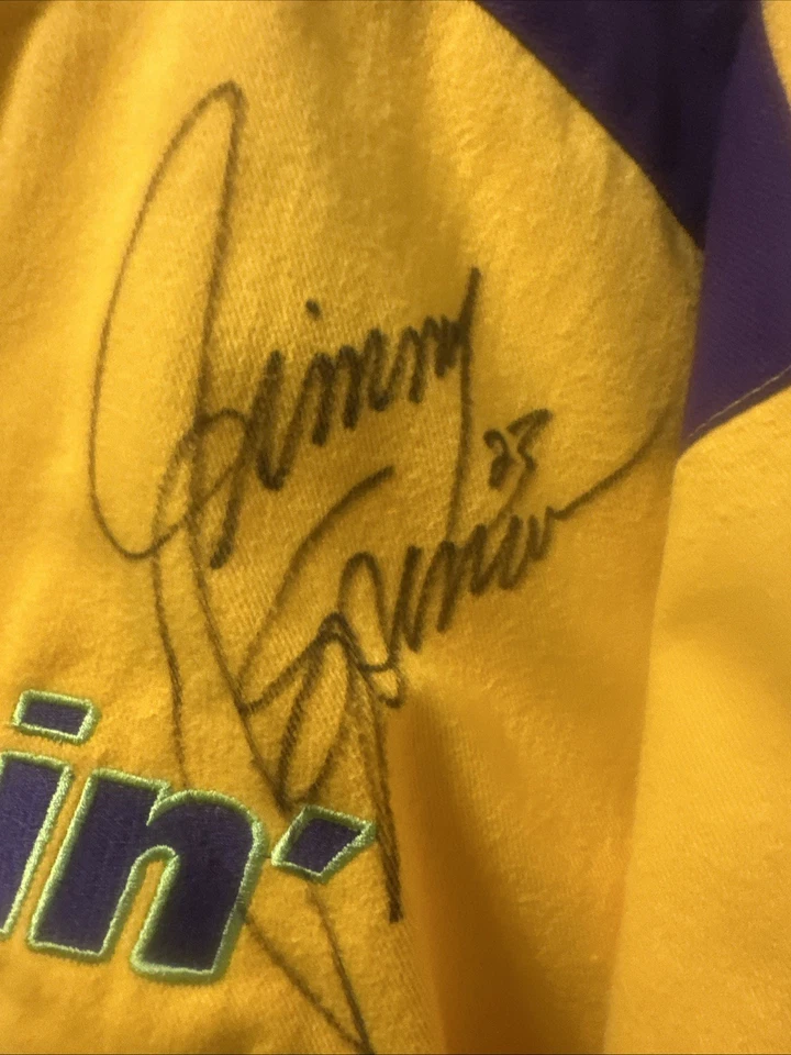 Chaqueta Jeff Hamiltons Smokin’ Joe’s NASCAR Autografiada Jimmy Spencer #23 XXL Foto 4 de 4