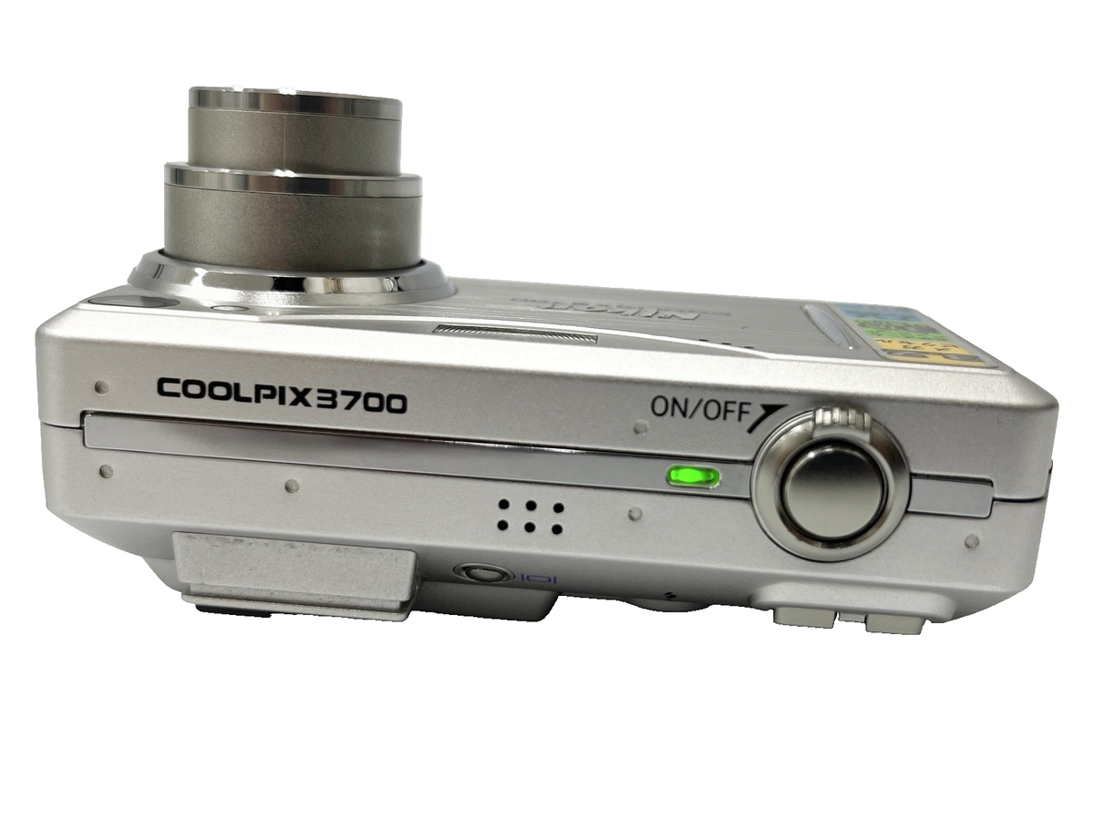 Nikon COOLPIX 3700 3.2MP Digital Camera - Silver for sale online