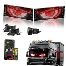 Flexible Devil Eyes Light for Windshield,LED Sign for Car,LED Digital Panel