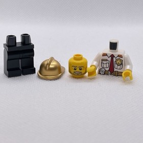 LEGO Fire Chief Minifigure cty0350 - Sets 60004, 60088 & 60110 - Free Shipping