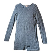 Vestido Kier + J para mujer talla M gris cachemir manga larga cuello redondo