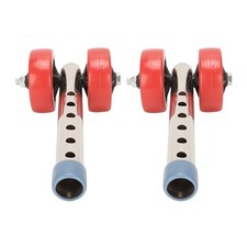 1 Pair Walker Wheels Replacement Kit Heavy Duty Universal Stainless Steel