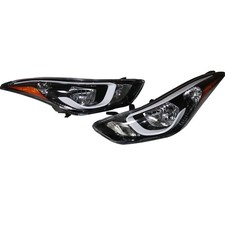 Headlight Assembly For 2014-2016 Hyundai Elantra Halogen Left Right w/o Bulbs