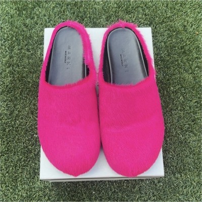 Marni Pink Fur Mule Slip on unisex Slippers | eBay display picture 2