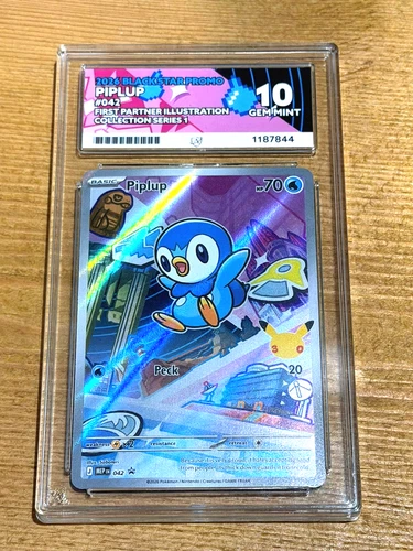 Pokémon TCG Piplup 042 First Partner Pack Promo ACE 10 Gem Mint