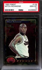 1993 Finest #126 MITCH RICHMOND  PSA 10 GEM-MT 44299687 