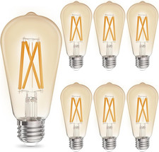 ST19 Filament Amber Glow Vintage Edison Light Bulb Filament Bulb 5W with Amber G