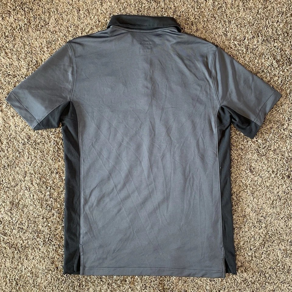 Nike Purdue Boilermakers Polo Shirt Mens Medium Gray Golf Dri-Fit Embroidered - Image 3 of 4