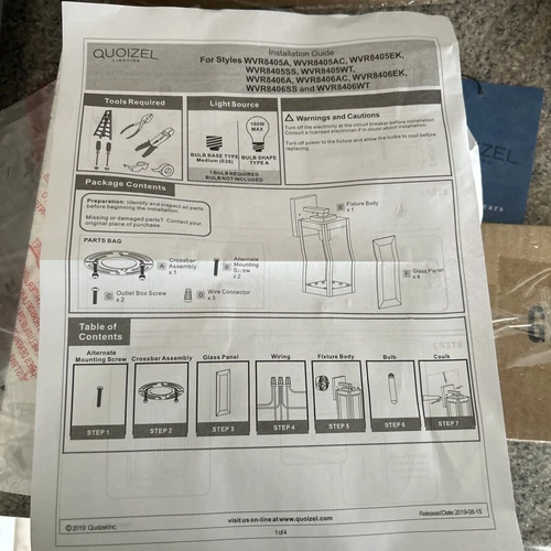Quoizel WVR8405 Black Westover Single Light 14"H Outdoor Wall Sconce - Picture 10 of 11