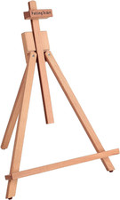 Beechwood 25" Tabletop Easel Display Stand for Painting - Holding Canvas up to 2