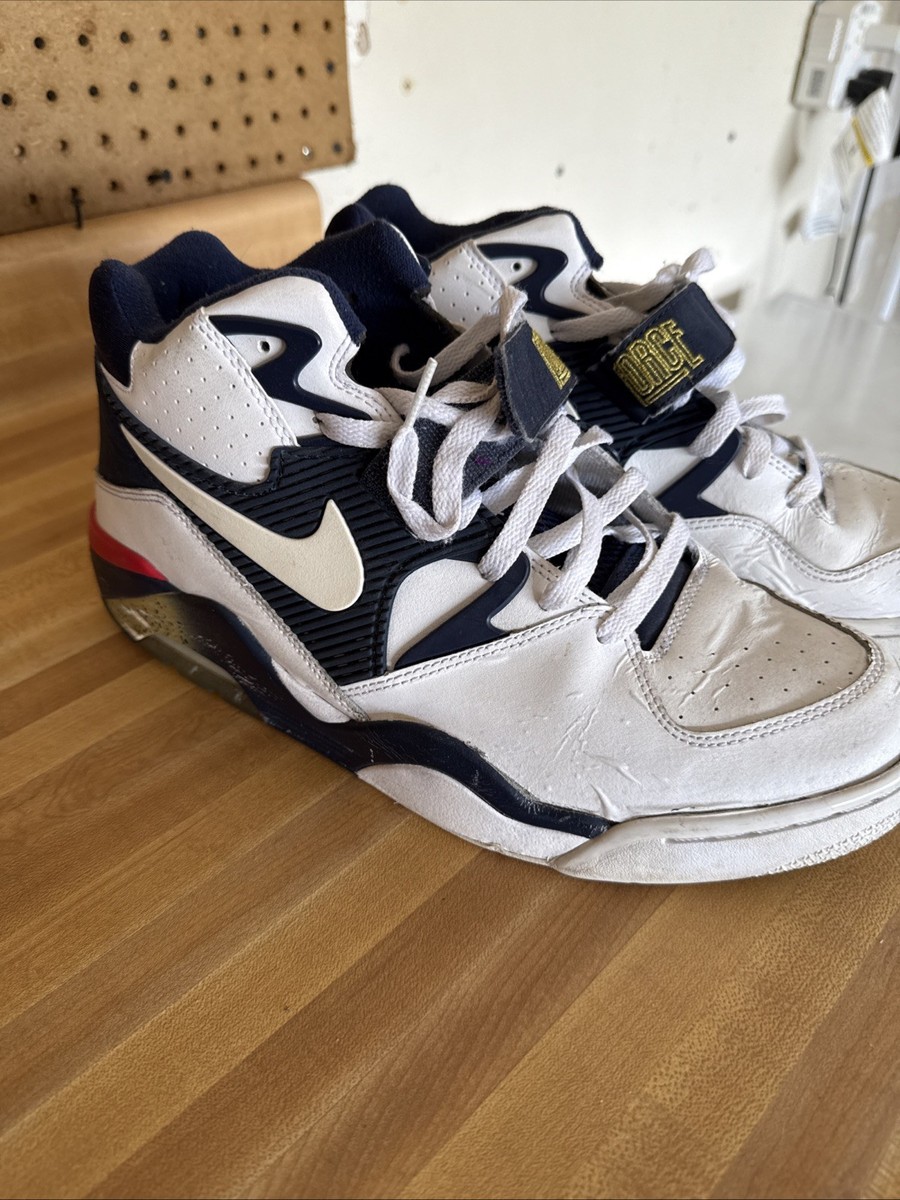 NIKE Air Force 180 Olympic USA Charles Barkley Shoes Red/White/Blue Size 12