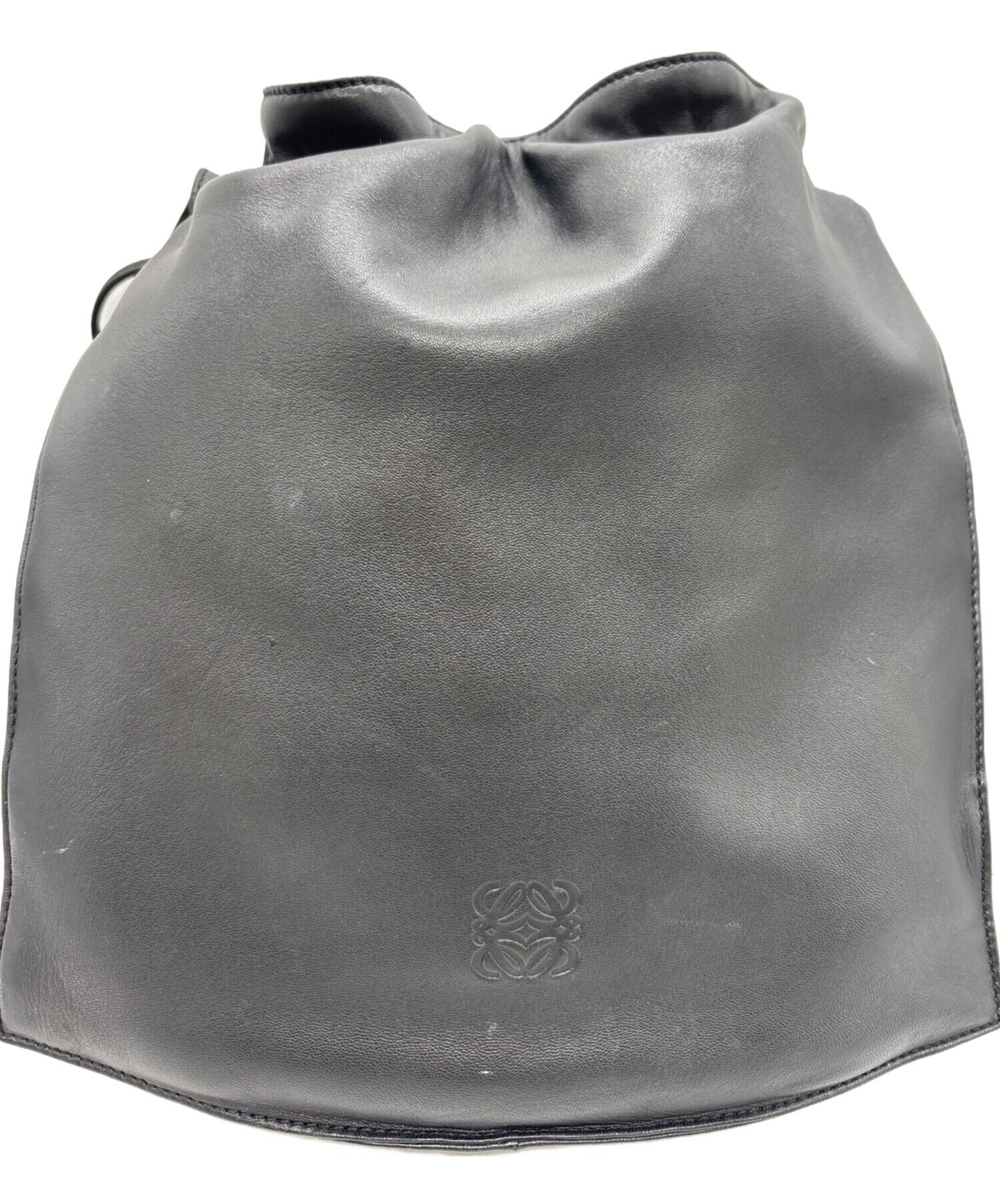 LOEWE 050607 Drawstring Shoulder Bag Black — image 6
