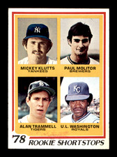 1978 TOPPS #707 PAUL MOLITOR & ALAN TRAMMELL (NM- MT) CENTERED * ROOKIE ~ GFCC
