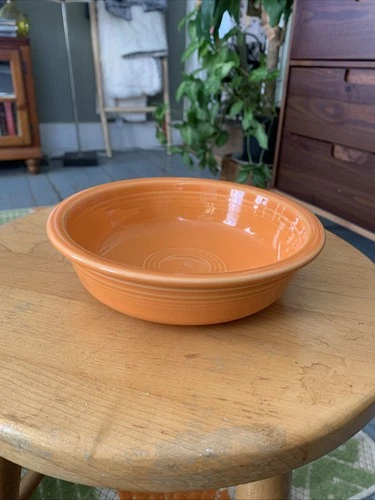 FIESTAWARE HOMER LAUGHLIN  7” Soup Salad Cereal Bowl USA Tangerine RETIRED