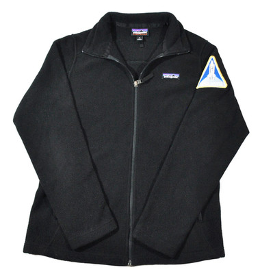 Patagonia Nasa Space Shuttle Winter Black Zip Jacket Fleece Size