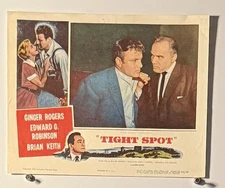 Original Lobby Card fm Movie TIGHT SPOT Ginger Rogers Brian Keith Lorne Greene