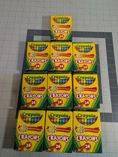Lot of 10 Crayola Classic Color Pack Crayons, 24 Colors/Box New