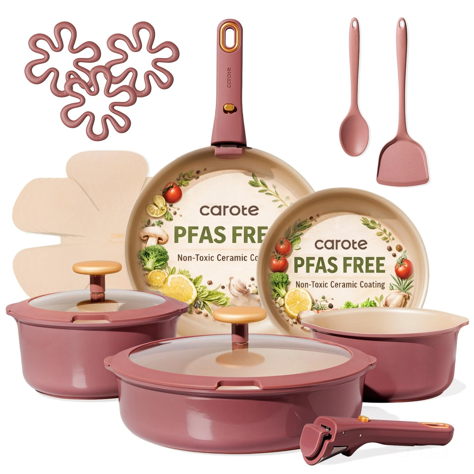 18Pcs Pots and Pans Set, Titanium kitchen Pan Set, Nonstick Cookware Set Deta...
Opens in a new wind