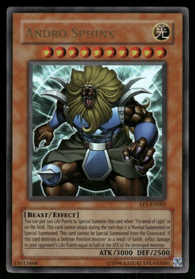 #ad Andro Sphinx Ultra Rare Yu Gi Oh Movie Exclusive Pack EP1 EN002 NM $1.79