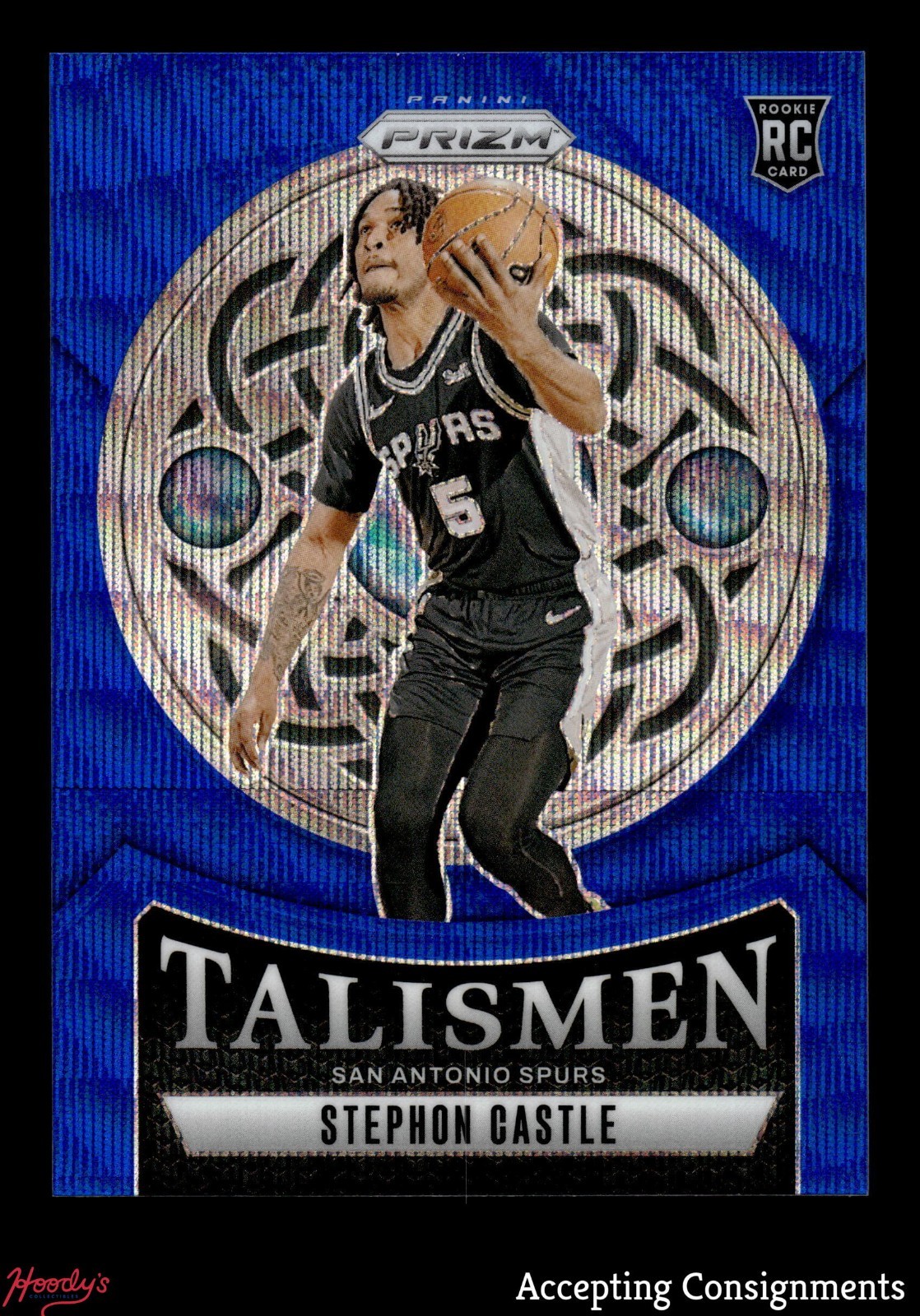 2024-25 Panini Prizm Talismen Blue Wave #14 Stephon Castle 41/175 ROOKIE RC