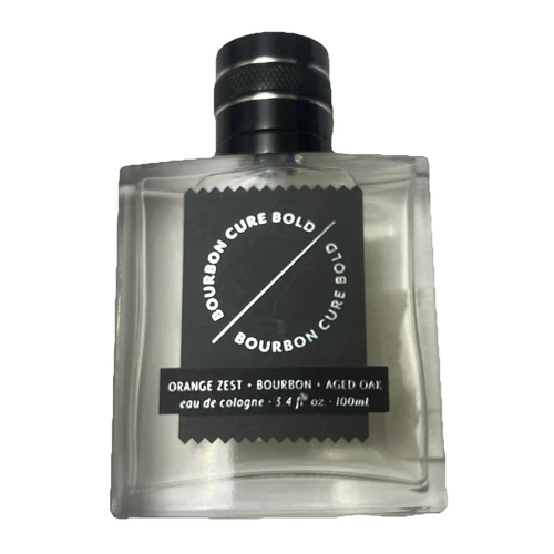 Tru Fragrance Bourbon Cure Bold Eau Cologne 3.4oz Orange ZEST, BOURBON, AGED OAK