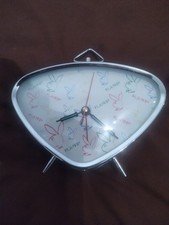 Playboy Vintage Triangle Wind Up Alarm Clock Bunnies Retro Mantel Clock 