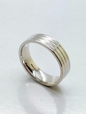 18ct (750) White Solid Gold Wedding Band – 6.0mm