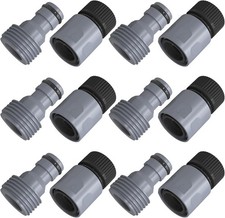 Garden Hose Quick Connector 3/4 Inch Plastic Garden Hose Quick Connect Fittings.
