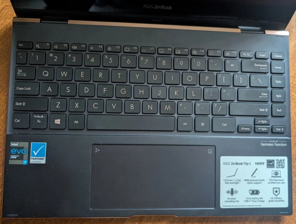 Asus Zenbook S Ultra Slim Flip UX371E 13.3" i7-1165G7 2.8GHz 16GB RAM 1T Foto 2 de 3