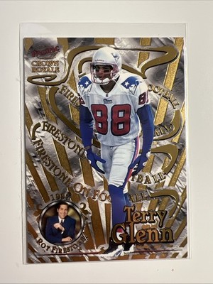 TERRY GLENN 1997 Crown Royale FIRESTONE ON FOOTBALL #14 Ohio State NEW ENGLAND