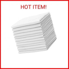 Cotton Handkerchiefs for Men Thick Soft Turkish White Cotton, 12 Pa
