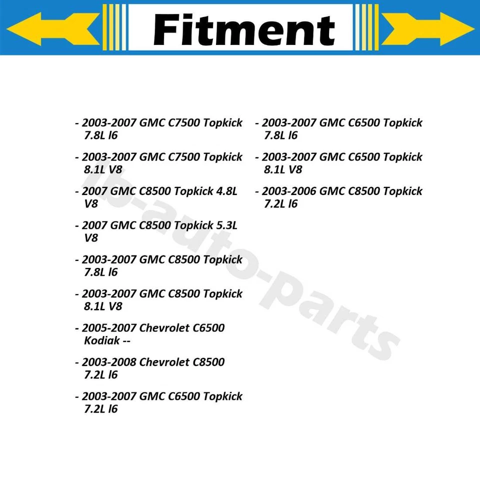 4x Amortiguadores delanteros traseros Monroe para Chevrolet C6500 Kodiak 2009 2008 2007 2006 Foto 3 de 4