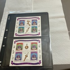 Barbuda x 2 postfrische Briefmarken Kleinbögen