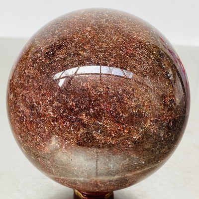 Natural strawberry Quartz Sphere Quartz Crystal Ball Reiki Healing 3640G