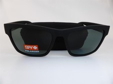 SPY Sunglasses HAIGHT 2 Soft Matte Black - Happy Grey Green POLARISED Lenses