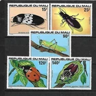 MALI. Year: 1978. Theme: FAUNA. MALI INSECTS.