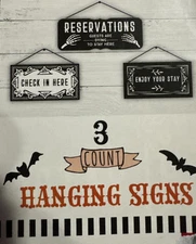 Halloween Signs Wanna Hang Spider Box Frame  Sign Spiders Wanna Hang