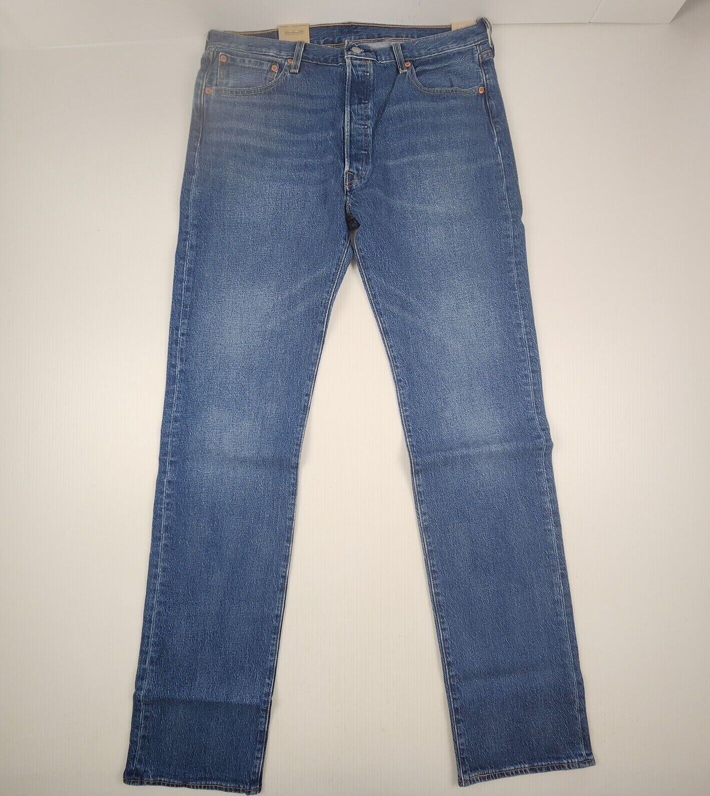 Levi's Big & Tall 501 Original Straight Blue Denim Jeans Stretch NEW ...