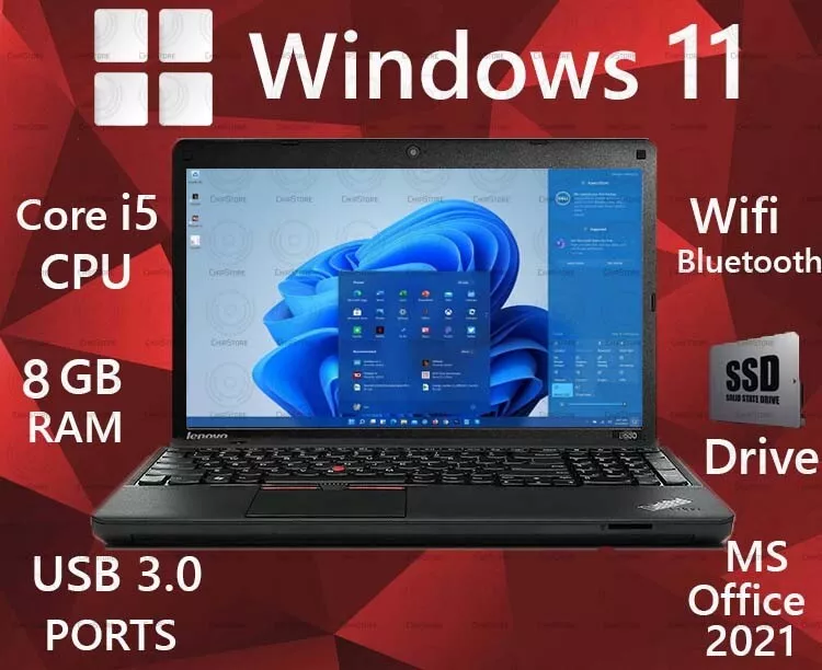 Lenovo Thinkpad E530 15.6#034; 500GB SSD Core i5 8GB RAM WIFI BT Win 11  Office 21 eBay