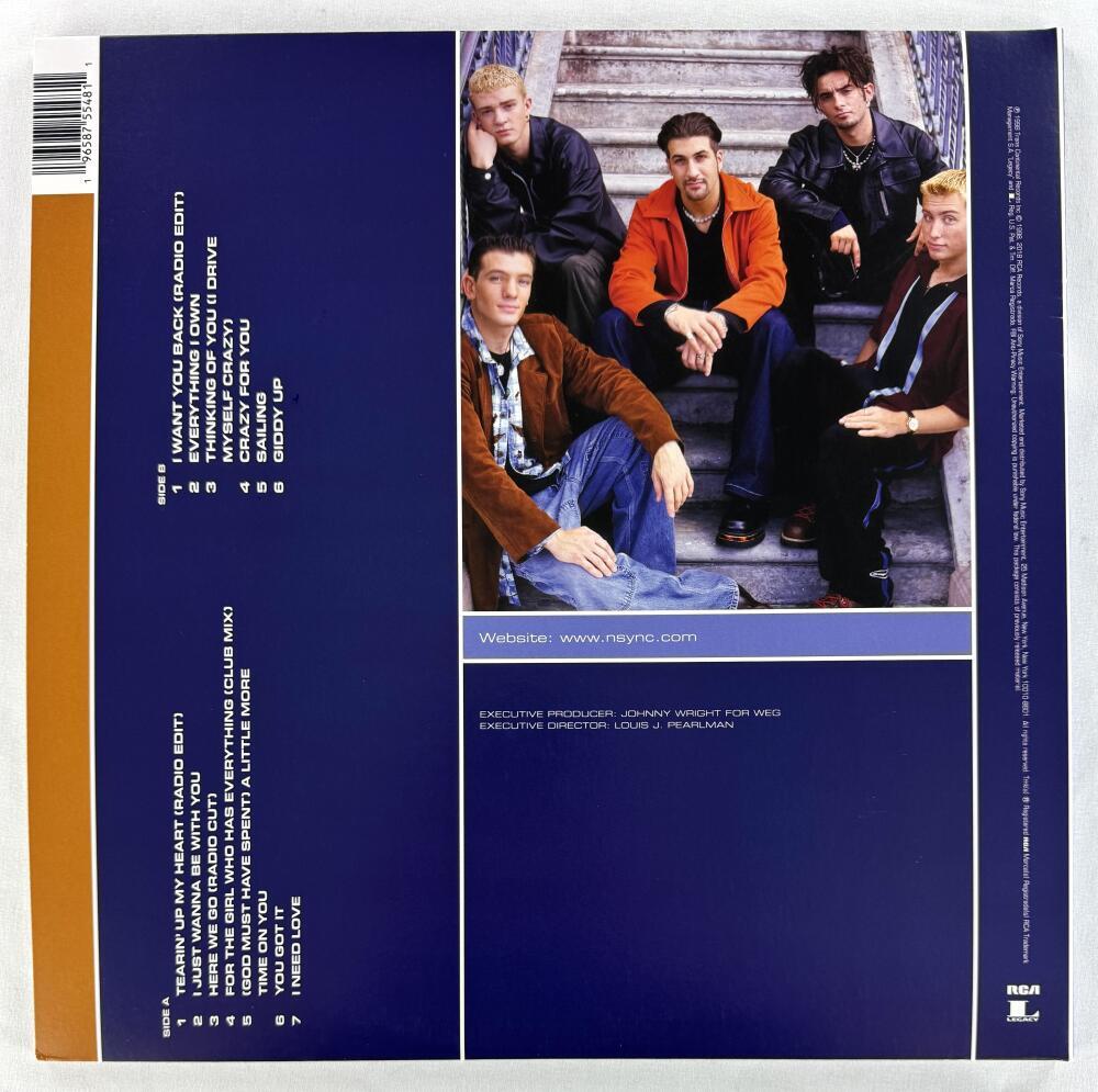 NSYNC Band x4 Signed Autograph Album Vinyl Record LP - No
