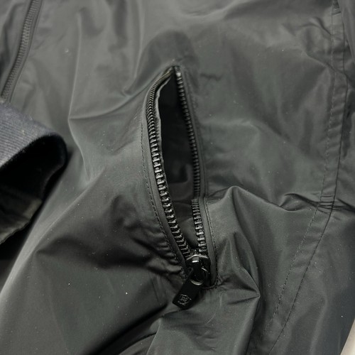 Massimo Dutti Jacket WOMENS LARGE Slim Harrington Bomber Black Full Zip Pockets - 第 3/24 張圖片