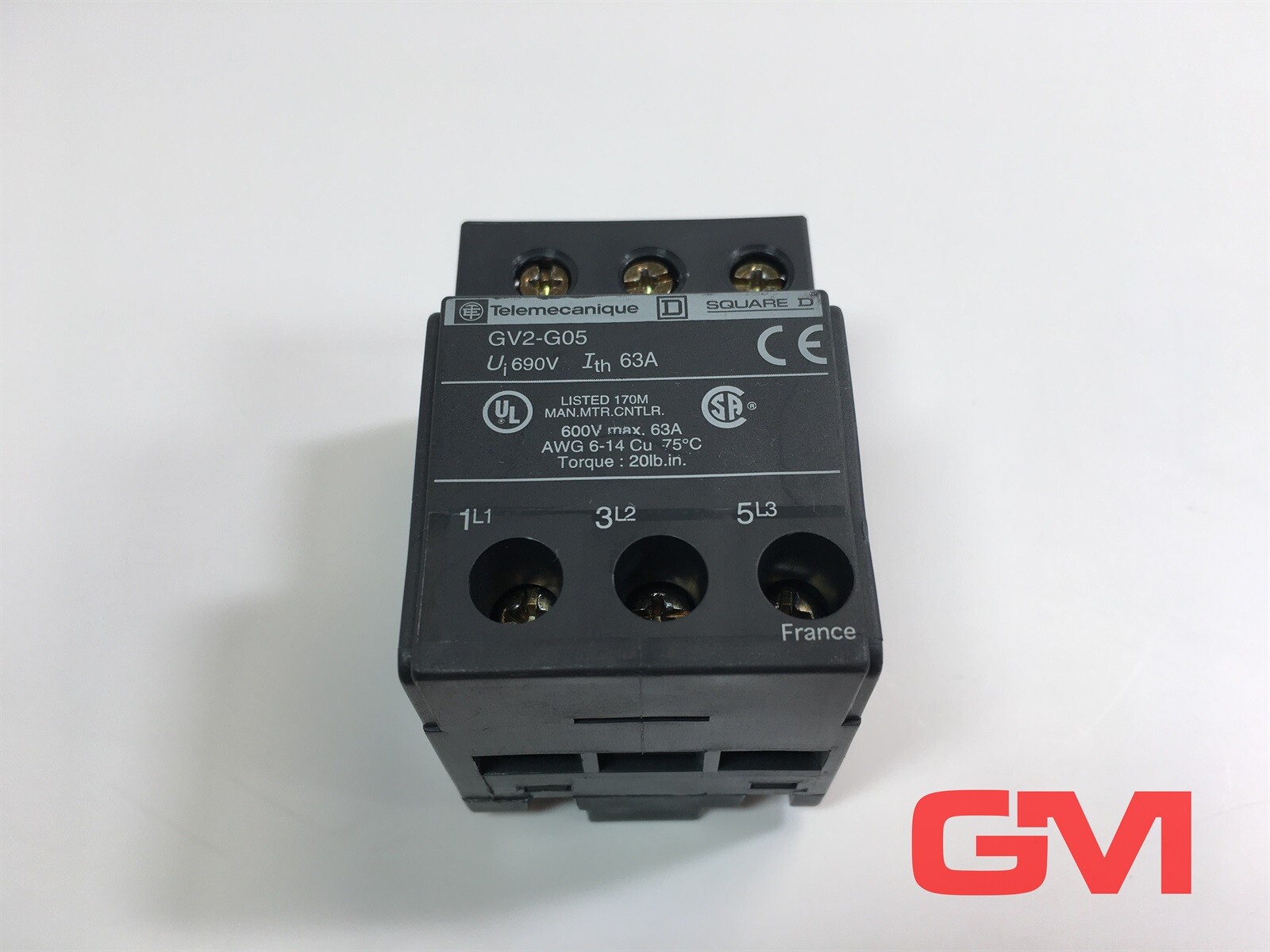 Telemecanique Connection Block for Busbars GV2-G05 Terminal Block 63A
