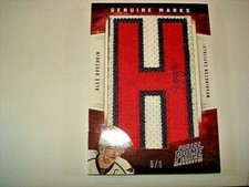 Prime Alex Ovechkin Genuine Marks Nameplate Game Used Patch Auto Signatures /8