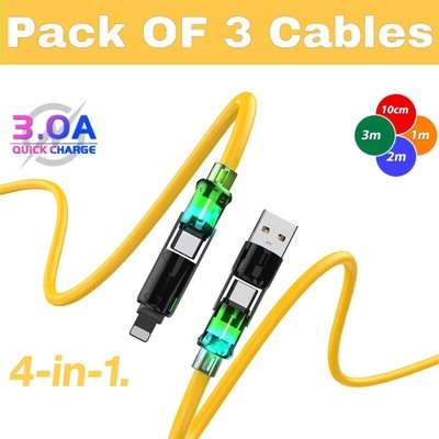 USB A to Type C Fast Charger Cable 3A For Google Mobile Phone Lead USB C Cable