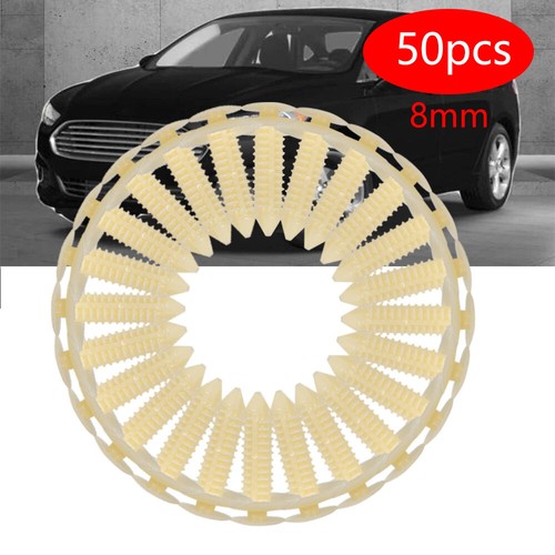 Rivet Fastener Clips 50Pcs Plastic Retainer Push Door Trim Panel For Ford GMC - Picture 10 of 10