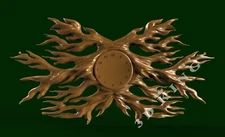 3D STL Mode lCLOCK FOREST for CNC 3D Router 3d Printer Carving Aspire Artcam