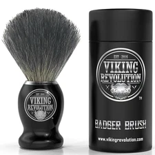 Viking Revolution Badger Hair Shaving Brush- Shave Brush for Wet Shave Using Sha