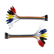 UCTRONICS Breadboard Alligator Clip Jumpers - Gator to Male and Female Jumper...