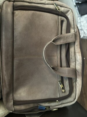 Vintage Samsonite Suede Leather Top Loader